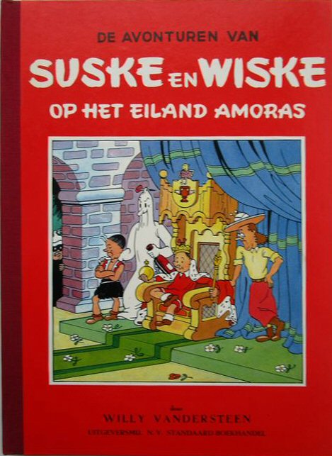 Cover van de luxe uitgave Op het eiland Amoras